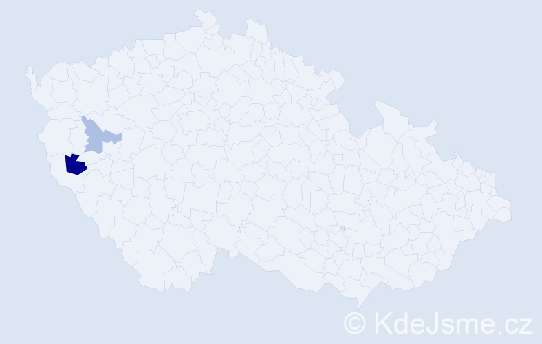 Příjmení: 'Syla', počet výskytů 3 v celé ČR