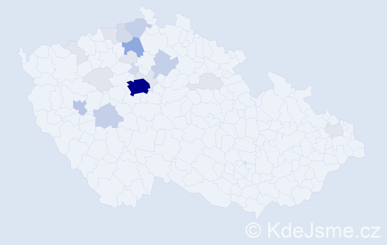 Příjmení: 'Shtefanyuk', počet výskytů 64 v celé ČR