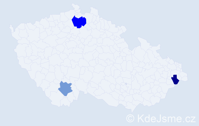 Příjmení: 'Kunášová', počet výskytů 10 v celé ČR