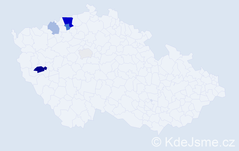 Příjmení: 'Stammová', počet výskytů 12 v celé ČR