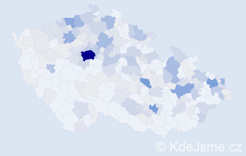 Příjmení: 'Dittrich', počet výskytů 762 v celé ČR