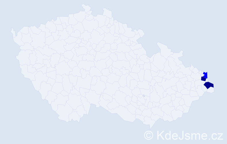 Příjmení: 'Korzec', počet výskytů 8 v celé ČR