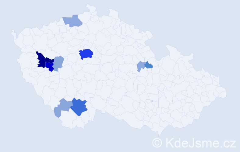 Příjmení: 'Mattas', počet výskytů 39 v celé ČR