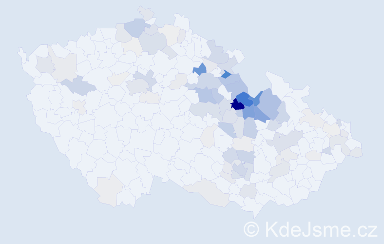 Příjmení: 'Maixnerová', počet výskytů 397 v celé ČR