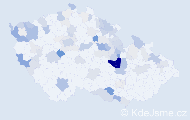Příjmení: 'Sauerová', počet výskytů 322 v celé ČR