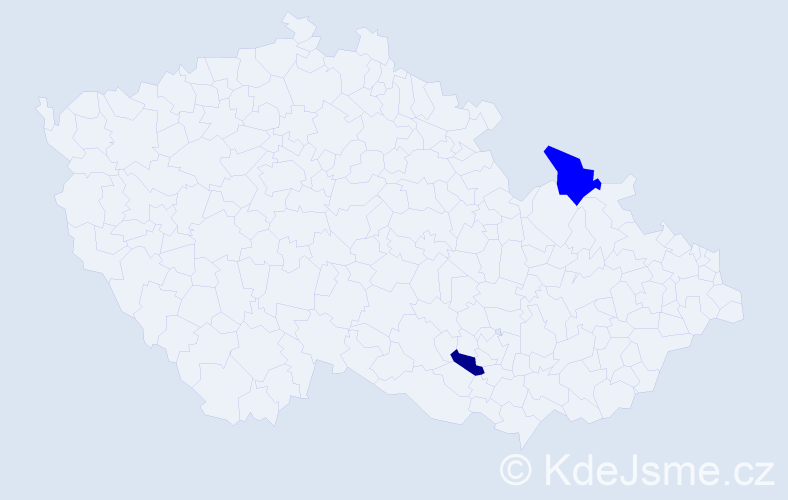 Příjmení: 'Sawillová', počet výskytů 3 v celé ČR