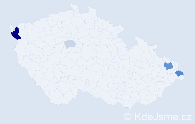 Příjmení: 'Sumera', počet výskytů 8 v celé ČR