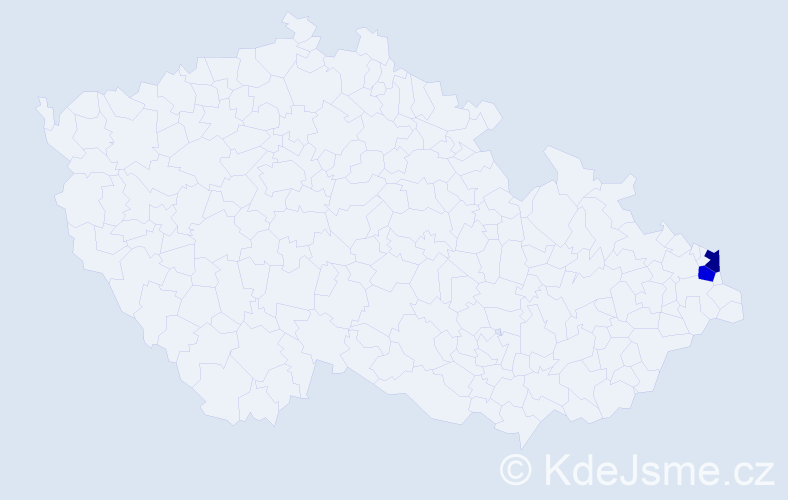 Příjmení: 'Kokot', počet výskytů 2 v celé ČR
