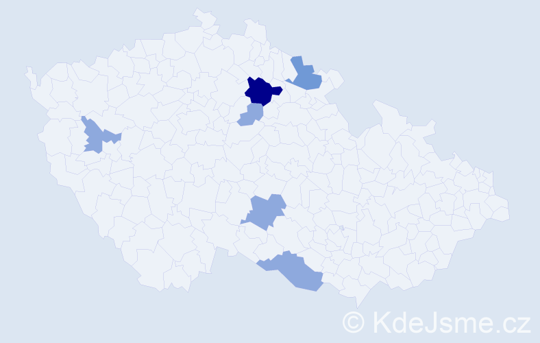 Příjmení: 'Sytná', počet výskytů 12 v celé ČR