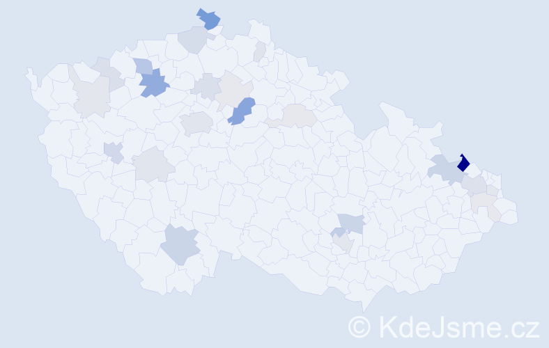 Příjmení: 'Rein', počet výskytů 69 v celé ČR