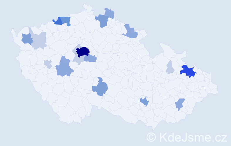 Příjmení: 'Dietrich', počet výskytů 56 v celé ČR