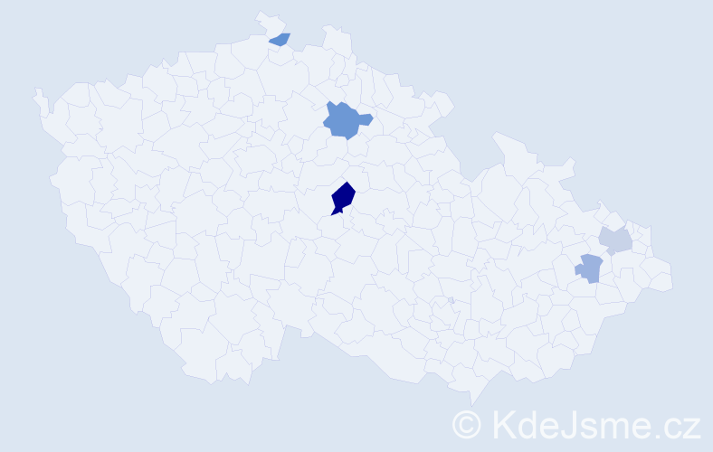 Příjmení: 'Biksadský', počet výskytů 9 v celé ČR