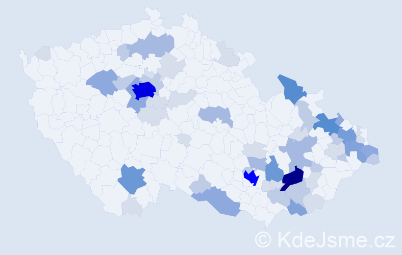 Příjmení: 'Minksová', počet výskytů 184 v celé ČR