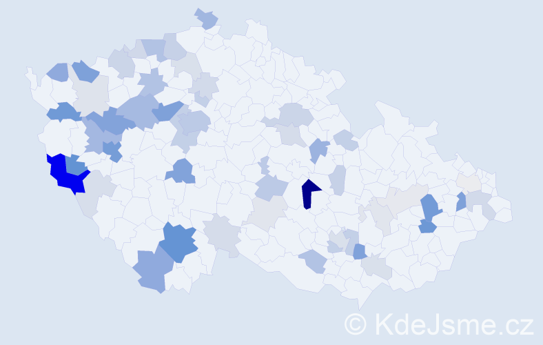 Příjmení: 'Tauber', počet výskytů 165 v celé ČR