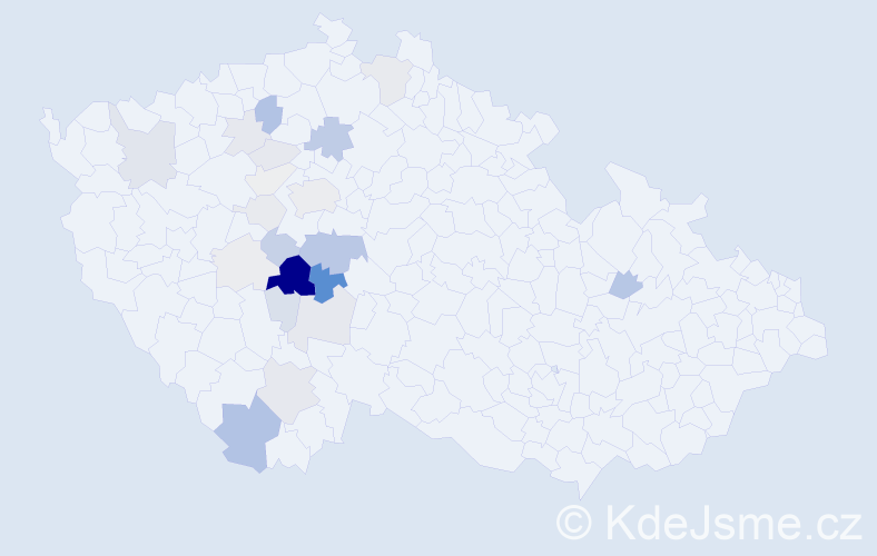 Příjmení: 'Růzhová', počet výskytů 83 v celé ČR