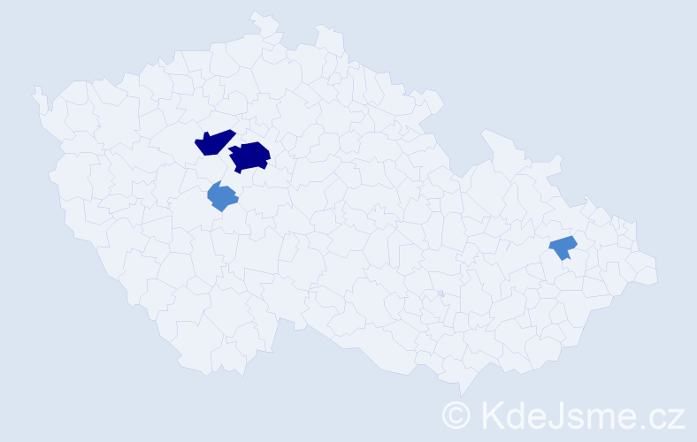 Příjmení: 'Barninec', počet výskytů 8 v celé ČR