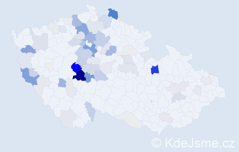 Příjmení: 'Budka', počet výskytů 243 v celé ČR