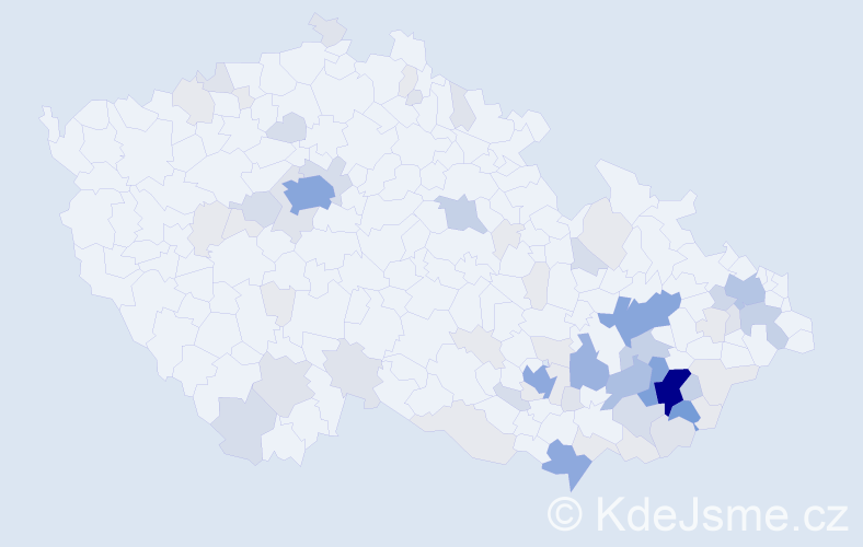 Příjmení: 'Matulík', počet výskytů 262 v celé ČR