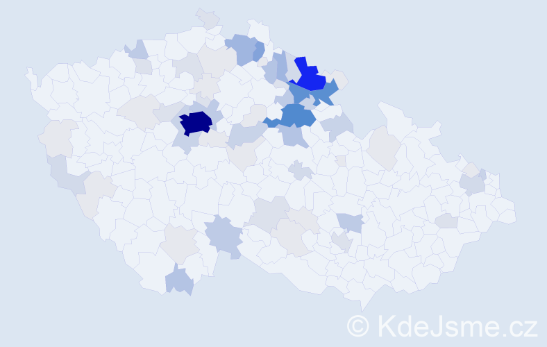 Příjmení: 'Baudyš', počet výskytů 285 v celé ČR