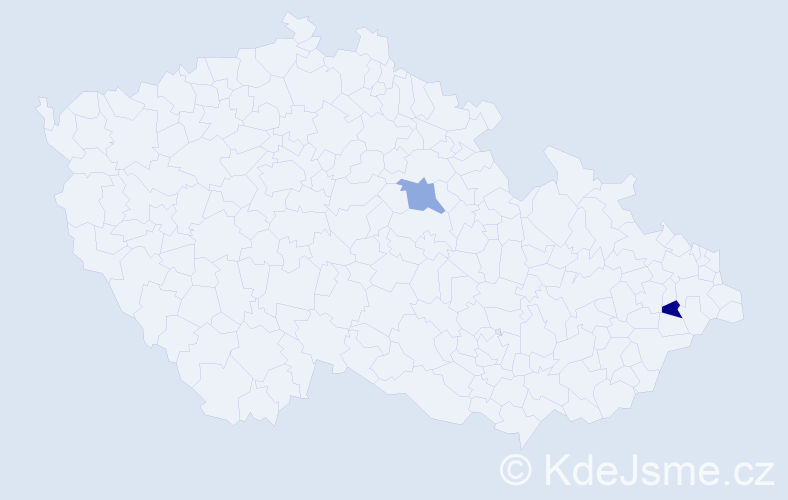 Příjmení: 'Abramov', počet výskytů 2 v celé ČR