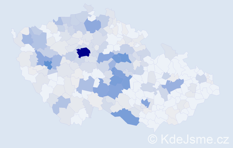 Příjmení: 'Kasal', počet výskytů 981 v celé ČR