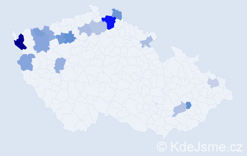 Příjmení: 'Hrkota', počet výskytů 32 v celé ČR