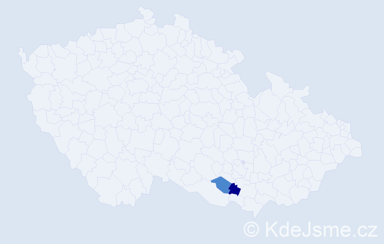 Příjmení: 'Domisová', počet výskytů 4 v celé ČR