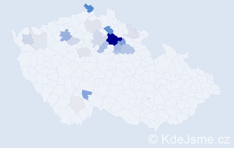 Příjmení: 'Rejha', počet výskytů 62 v celé ČR