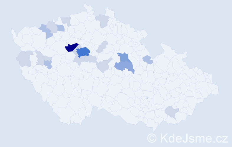 Příjmení: 'Křečan', počet výskytů 48 v celé ČR