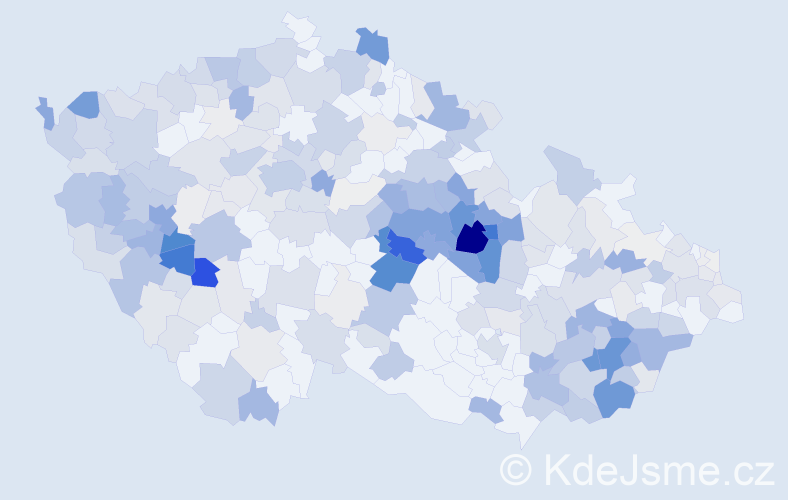 Příjmení: 'Karlík', počet výskytů 1151 v celé ČR