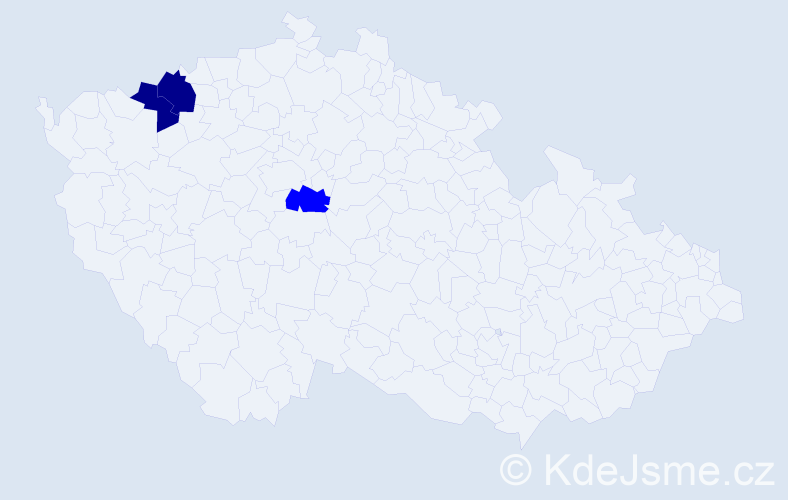 Příjmení: 'Macala', počet výskytů 8 v celé ČR
