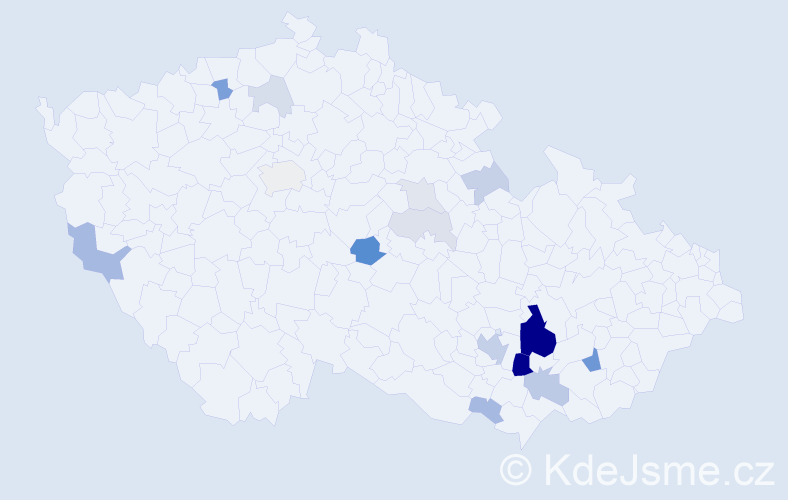 Příjmení: 'Marišlerová', počet výskytů 51 v celé ČR