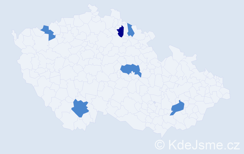 Příjmení: 'Kynčil', počet výskytů 8 v celé ČR