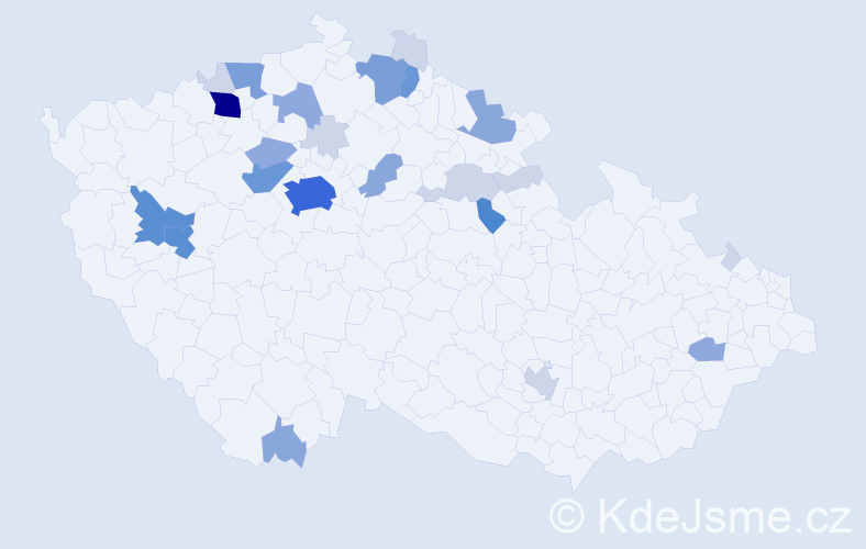 Příjmení: 'Bernhard', počet výskytů 81 v celé ČR