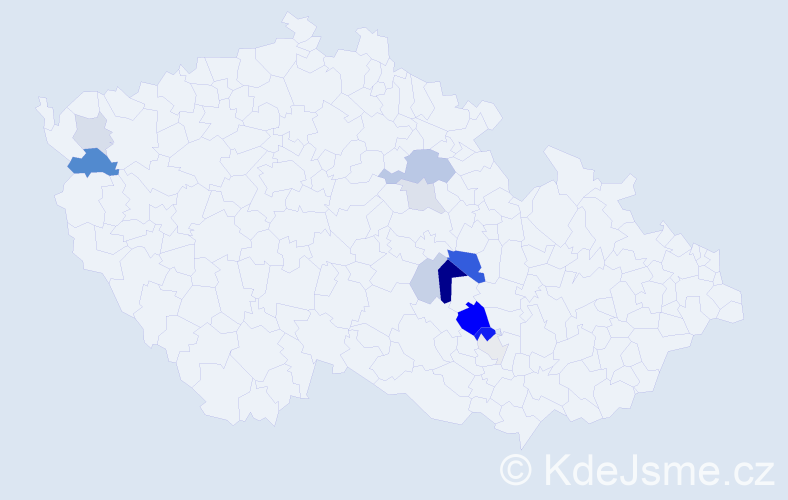 Příjmení: 'Ciková', počet výskytů 28 v celé ČR