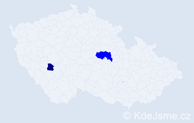Příjmení: 'Oleksa', počet výskytů 3 v celé ČR