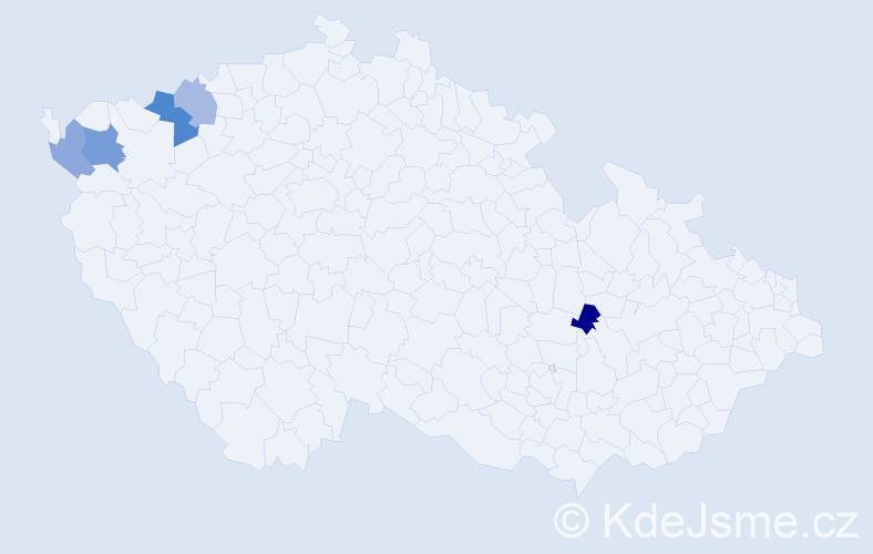 Příjmení: 'Furiaková', počet výskytů 7 v celé ČR