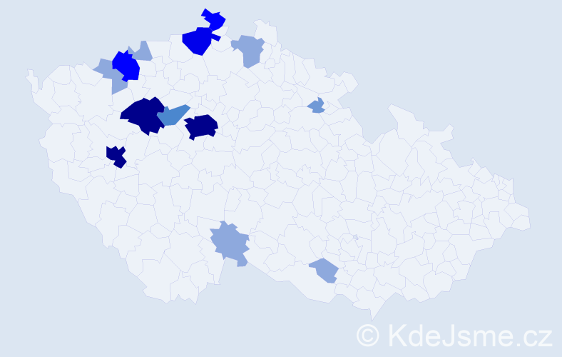 Příjmení: 'Panoška', počet výskytů 41 v celé ČR
