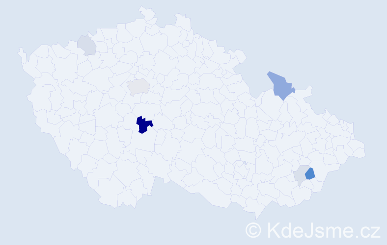 Příjmení: 'Krajňanská', počet výskytů 13 v celé ČR