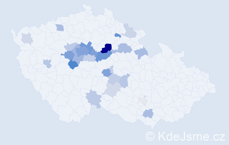 Příjmení: 'Bedrnová', počet výskytů 80 v celé ČR