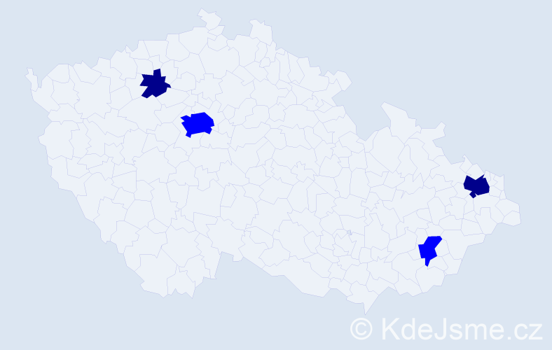 Příjmení: 'Zimpelová', počet výskytů 6 v celé ČR