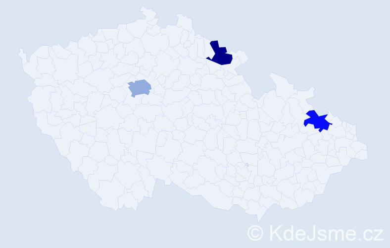 Příjmení: 'Dimitriadu', počet výskytů 4 v celé ČR
