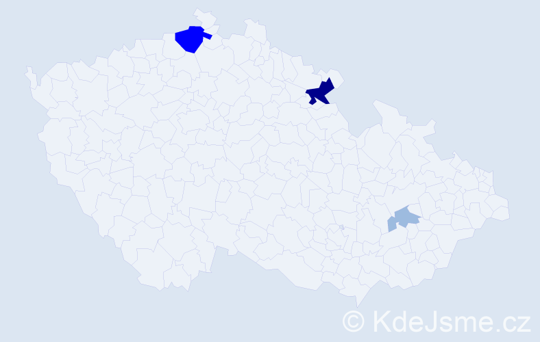 Příjmení: 'Helvig', počet výskytů 8 v celé ČR