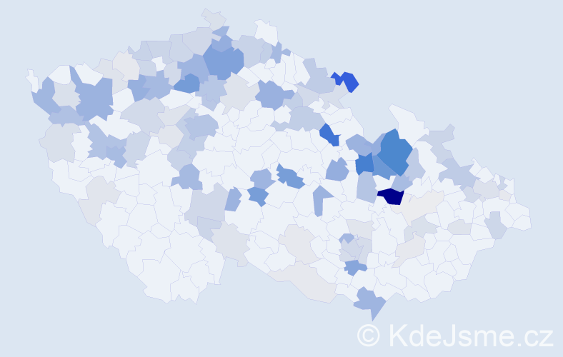 Příjmení: 'Vogel', počet výskytů 328 v celé ČR
