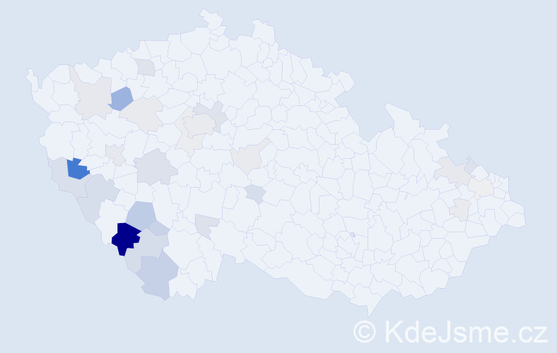 Příjmení: 'Narovec', počet výskytů 85 v celé ČR