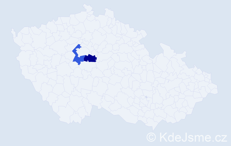 Příjmení: 'Ťurina', počet výskytů 2 v celé ČR