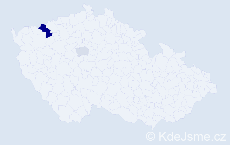 Příjmení: 'Kiliján', počet výskytů 7 v celé ČR
