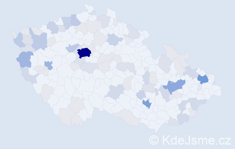 Příjmení: 'Hoang', počet výskytů 224 v celé ČR