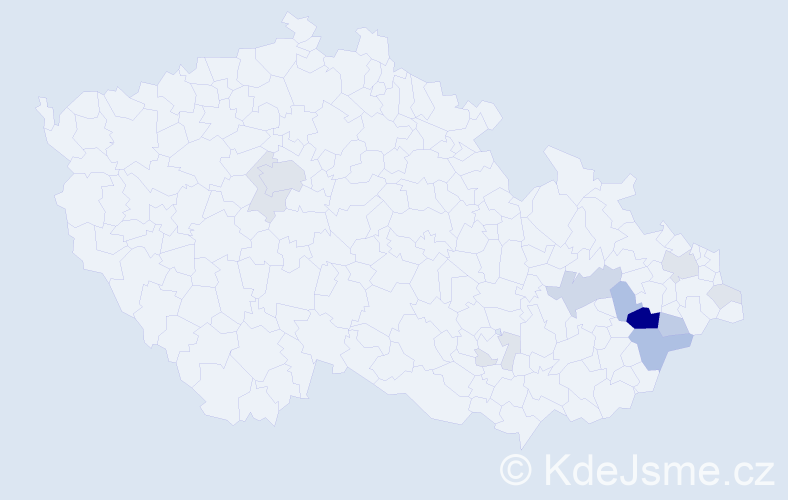 Příjmení: 'Capil', počet výskytů 48 v celé ČR
