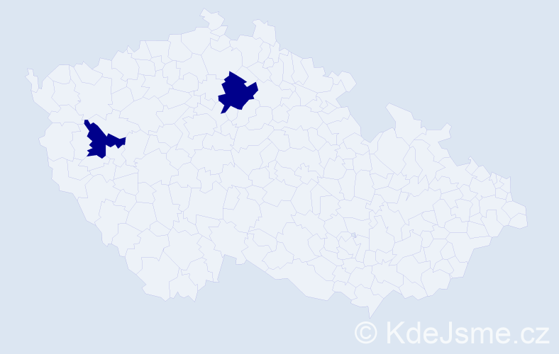 Příjmení: 'Čeremšák', počet výskytů 2 v celé ČR